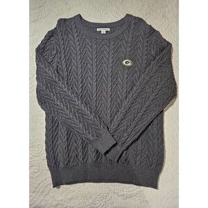 Cutter & Buck Green Bay Packers cable-knit crewneck sweater 100% cotton